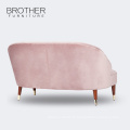 Sofa en bois rose de tissu de meubles de salon avec de haute qualité